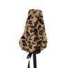 Solid Color Leopard Headbands Plush Warm Scarf Fashion Ear Warmer  Women Headwear
