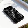 Tmavý gotický kyber-sigilismus Obal na telefon Pro iPhone 11,12,13,14,15,16,17,Pro,Max,Plus,E,SE4,Air,Mini Černý měkký kryt
