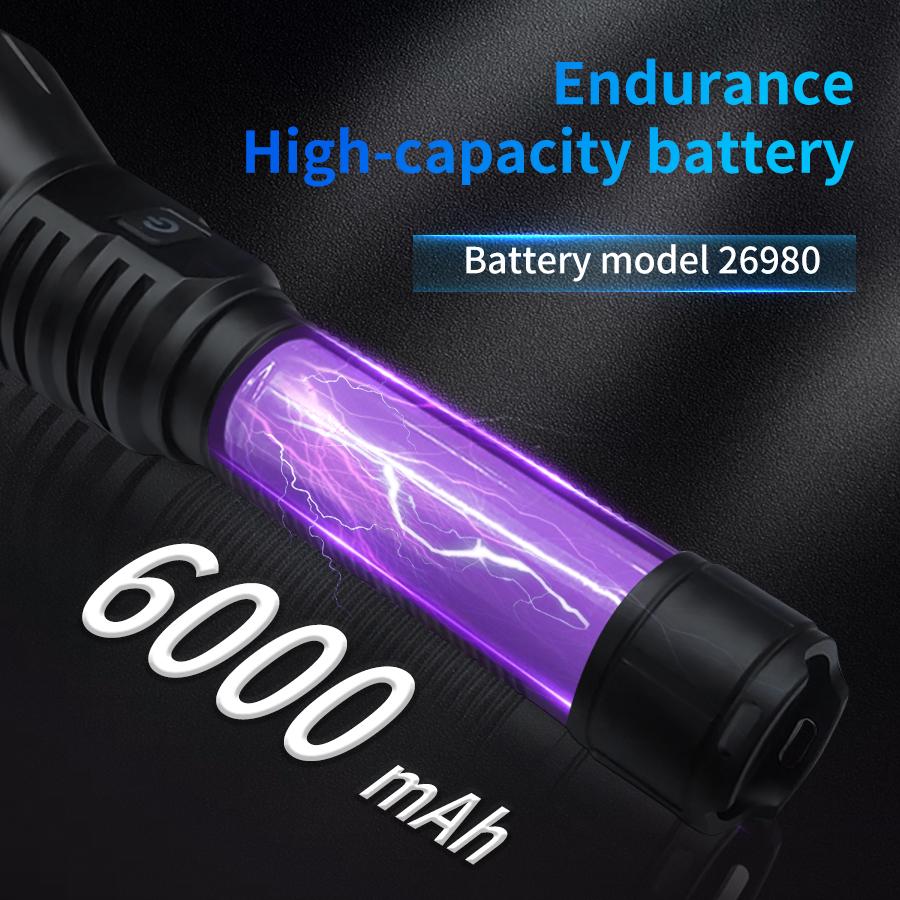 LED Flashlights Outdoor Emergency Power Reserve Battery Pack Camping Lamp Ideal Choice for Camping Equipment Zoomable Bright