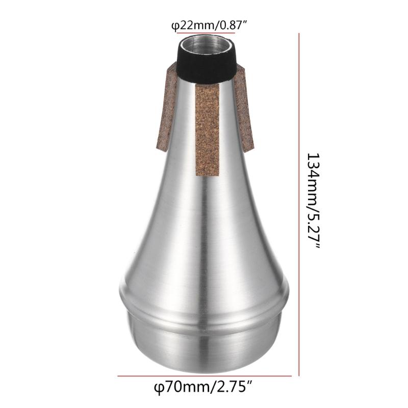 Lightweight Trumpet Mute Silencers Portable Mute Dampener Aluminum Small Trumpet Dampeners for Musicians and Students