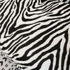 1.8 M Wide Chenille Zebra Pattern Fabric Chenille Cloth Sofa Cover Towel Black and White Geometric Flower