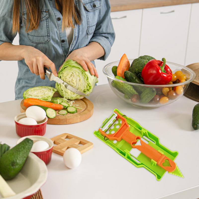 Skärande Skalare Kål Rivjärn Potatis Gurka Morotsskalare Uppgraderad Julienneskalare Grönsaksskalare Köksredskap