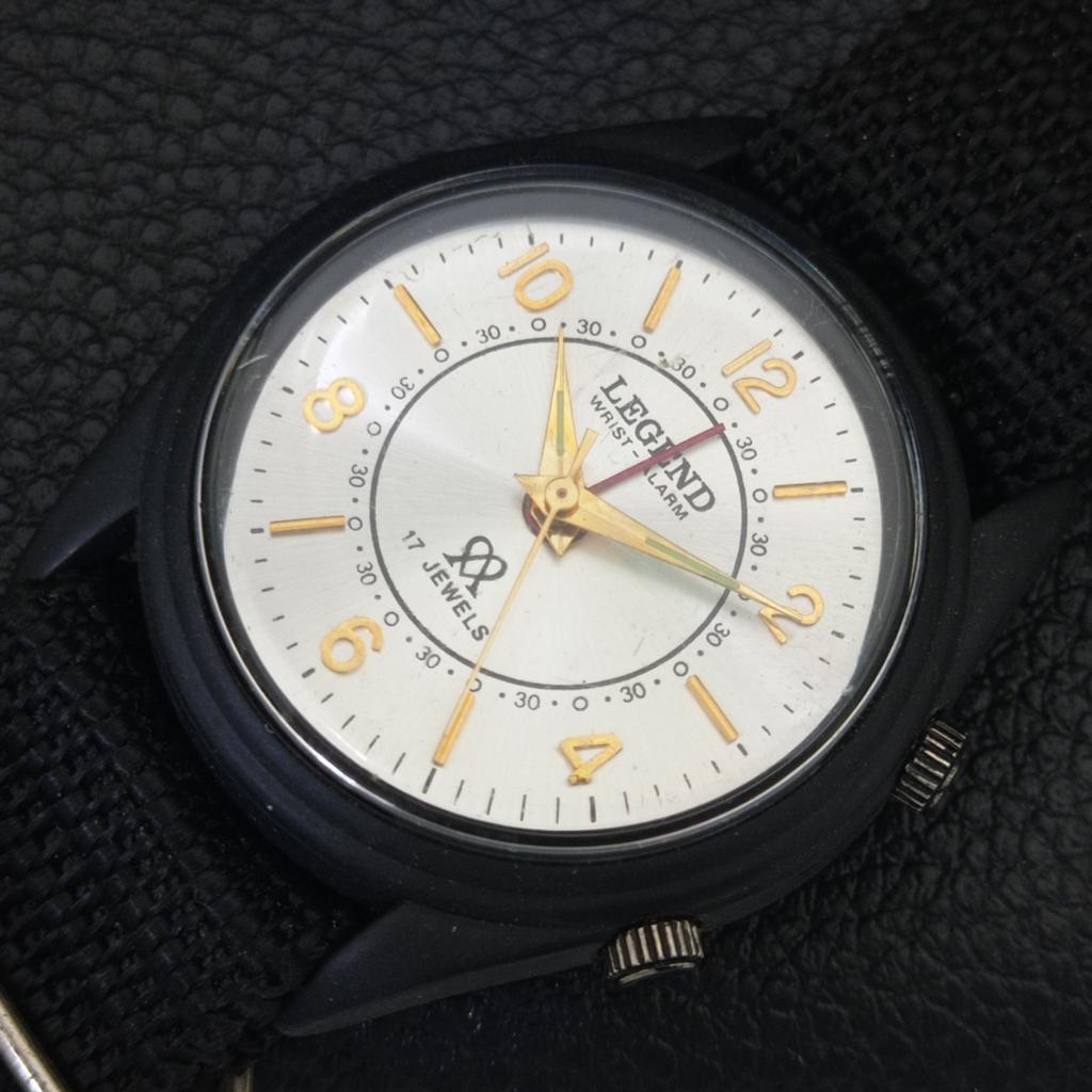 REFURBISHED VINTAGE LEGEND HAND-WINDING SWISS MENS ALARM WATCH A707543-1
