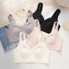 Women's Rabbit Ear Cup Large Bust Minimizer Bra: Comfortable, Seamless, Anti-Sagging, with Gathering & Side Support