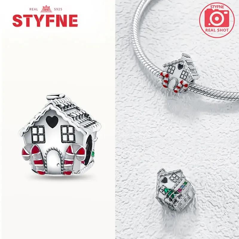 Copperchristmas Gifts Charms Snow Housebeads Christmas Collection Fit Original Bracelet Diy Jewelry Gifts For Women