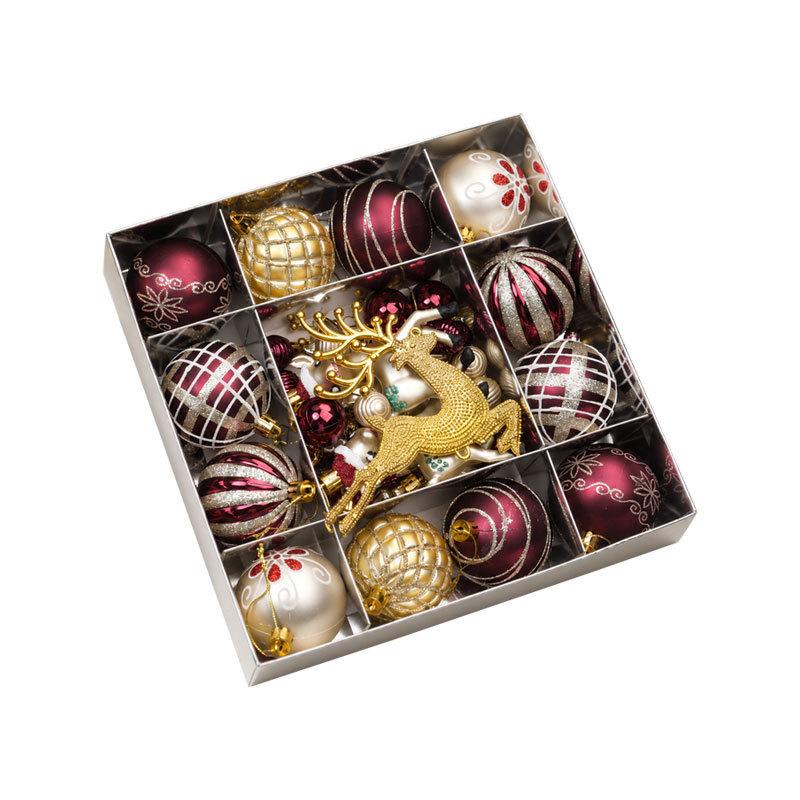 Christmas Balls Ornaments Xmas Tree Decorations Home Indoor Holiday Party Decor Navidad New Year Gift Supplies