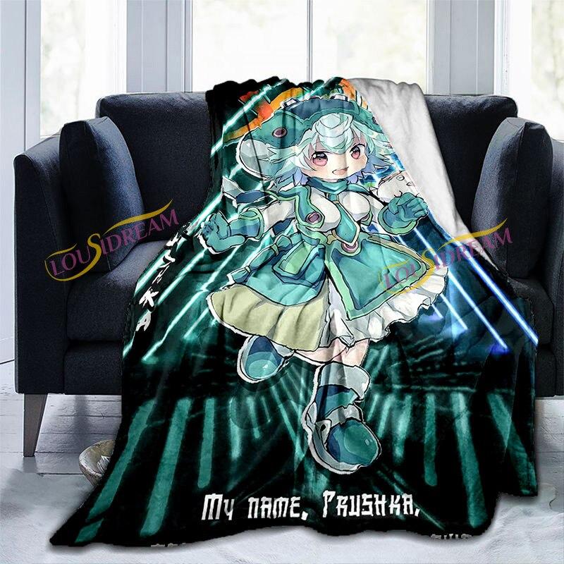 Anime feito no abismo impressão lance cobertores bebê quente sofá cama sala de estar durável decoração para casa cobertor de flanela para adultos e crianças