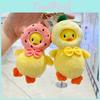 Duck Engaging Plush Hanging Ornament Keychain In Bright Colors For Bags Fashionable