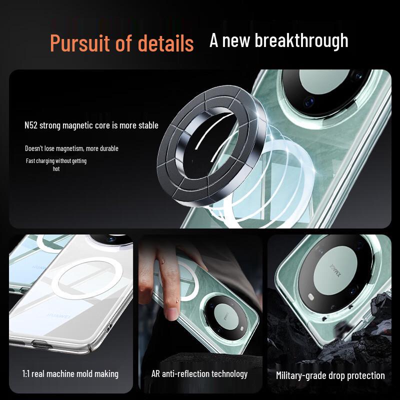 Huawei Magnetic Clear Shockproof Phone Case