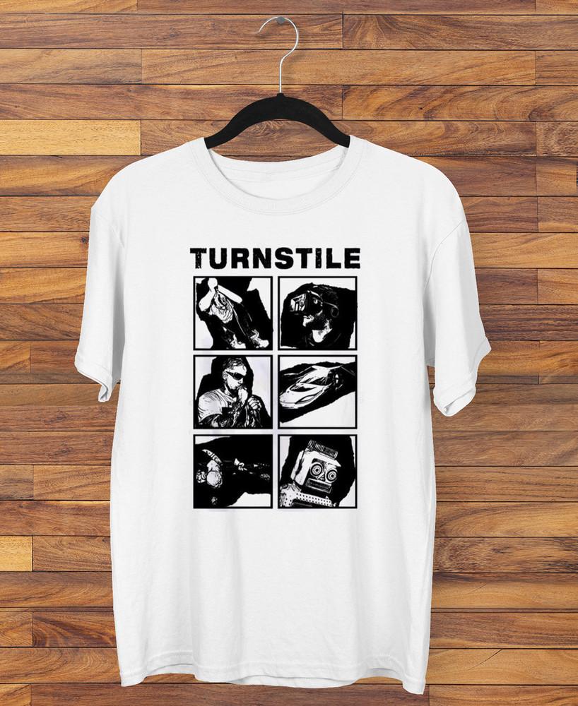 new Turnstile band artwork T-shirt white Short sleeve S to 5Xl JM622