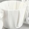 1Pc Pearl Handle Flower Basket Bow Satin White Western Rustic Bowknot Wedding Flower Basket For Floral Petals