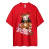 Demon Slayer 2026 New Hot Nezuko Christmas Deer Costume Cotton T  Shirt Summer Graphic Tee Cute Festive Design for Fans