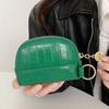 Shell Small Wallet Pu Leather Coin Purse Simple Card Holder Korean Solid Color Zipper Key Case Mini Handbag