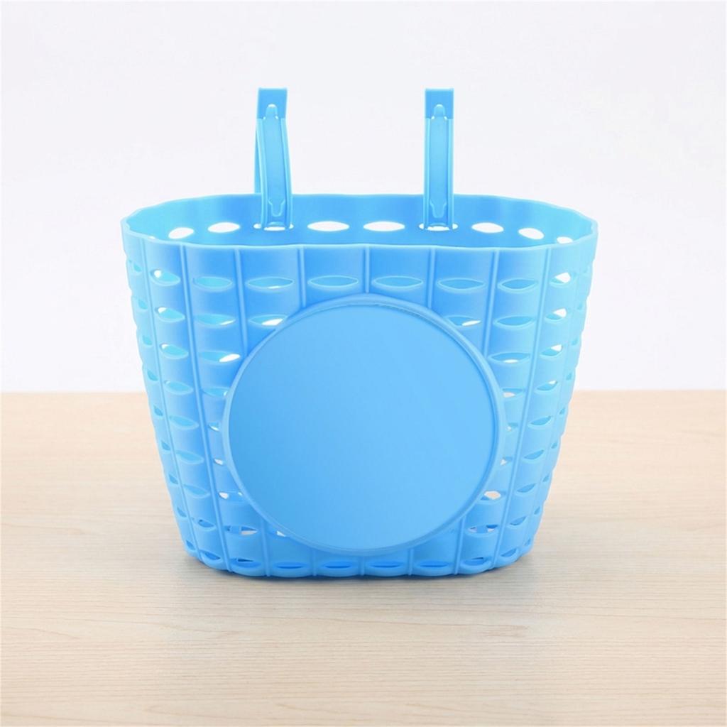 Children Bike Front Basket Bicycle Handlebar Storage Basket Front Mounted Carrier for Kids Bikes and Scooters Universal Riding Accessory