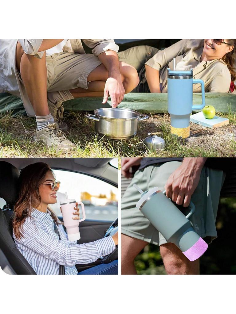 Silikon-Schutzhülle 40 Zubehör 30&40 oztektiv, Rutschfester Boden Wasserflaschen-Bodenhülle für 40 oz 30 oz Becher mit