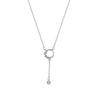 Douyin Inspired Elegant Zircon Clavicle Necklace for Women - Light Luxury, Versatile, and Stylish