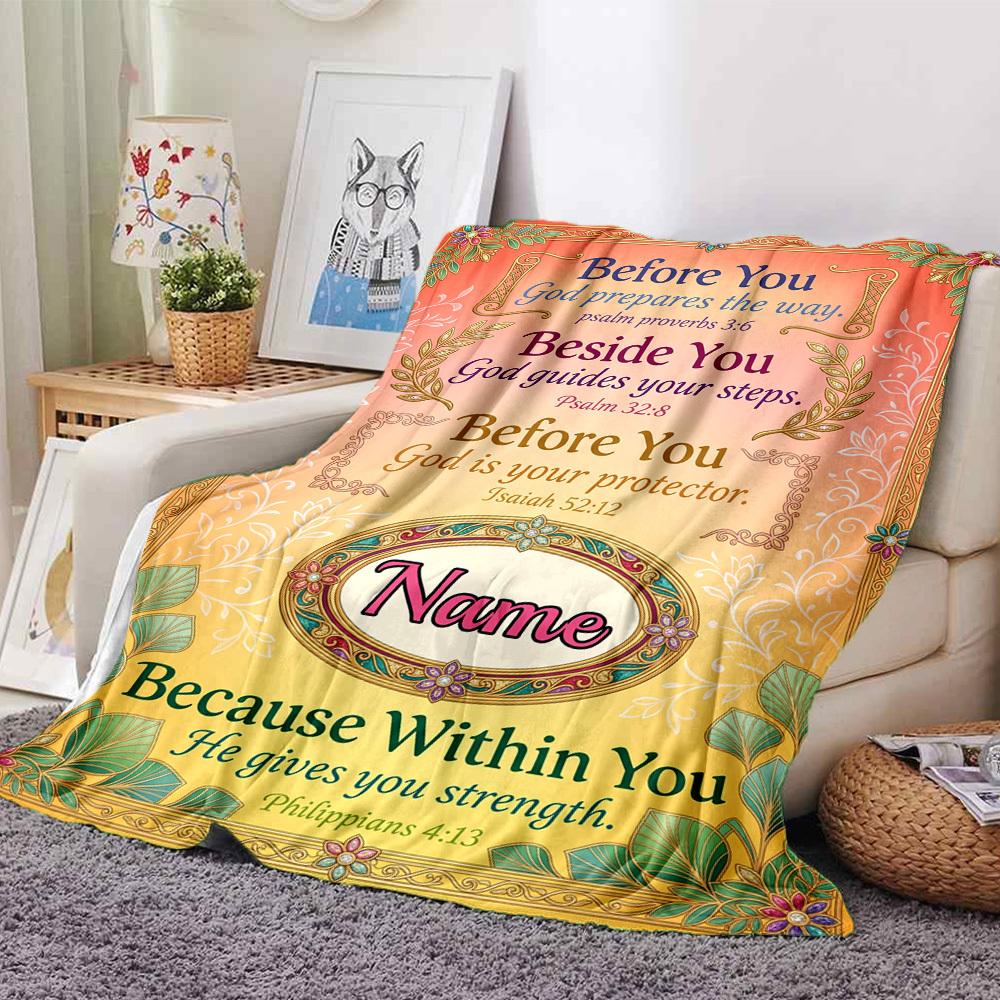 Strength Withincustomize Your Name Blanket Soft And Comfortable It'S The Perfect Gift For Family Friends Or Loved Ones Suitable For All Seasons It'S