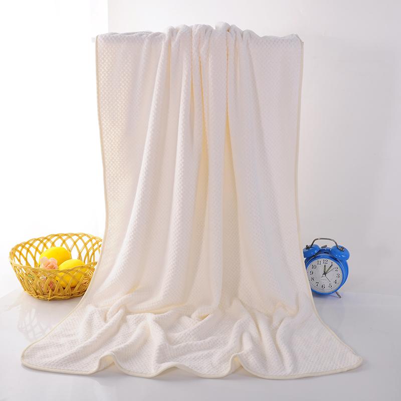 140X70cm Bath towel coral plush pineapple plaid adult absorbent bath towel children soft bathrobe beach towel