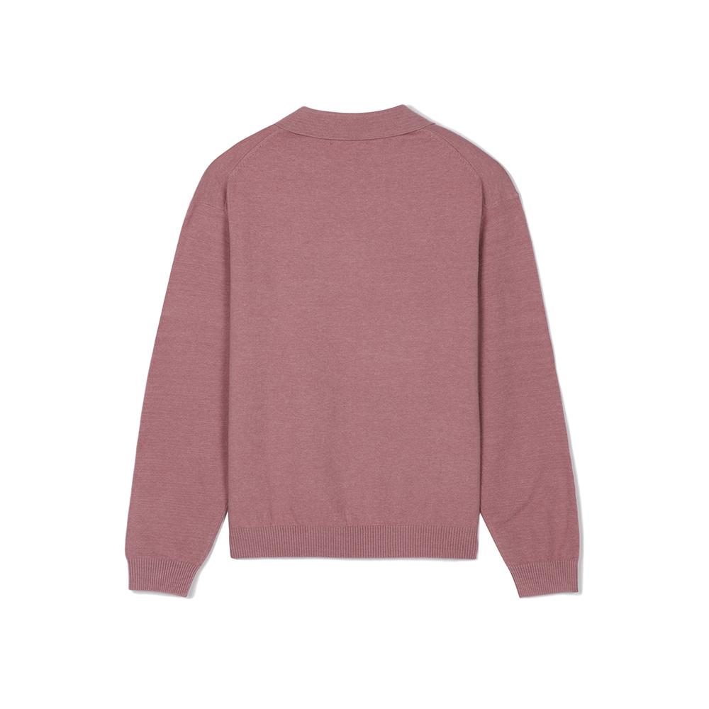 NOTIG Poly-Blend Thierry Long Sleeve Sweater Pink_Okw2Swtl201P1