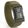 Men's Tactical Nylon & Leather Belt with Elastic Waistband - Customizable Logo