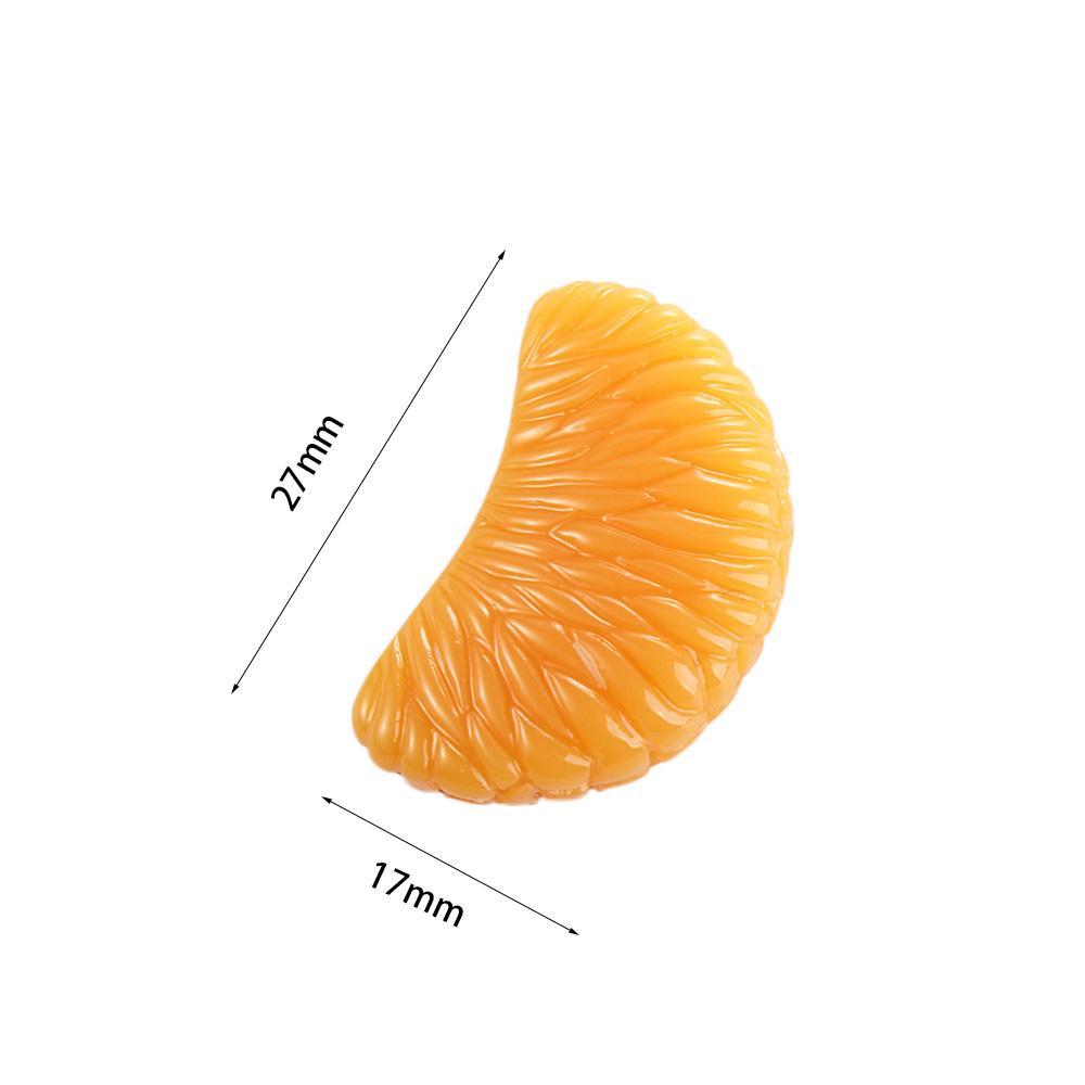 Home Decor Resin Decorative Lifelike Artificial Fruit Fake Orange Slices Home Decor Simulation