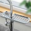 Adjustable Faucet Rack Anti-Rust Draining Rack Soap Box Sink Rack  Dish Cloth Storage