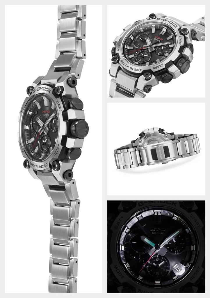 Casio G-Shock Watch, Made In Japan, MT-G Bluetooth, Radio-Controlled Solar Watch, MTG-B3000D-1AJF, Men's, Silver
