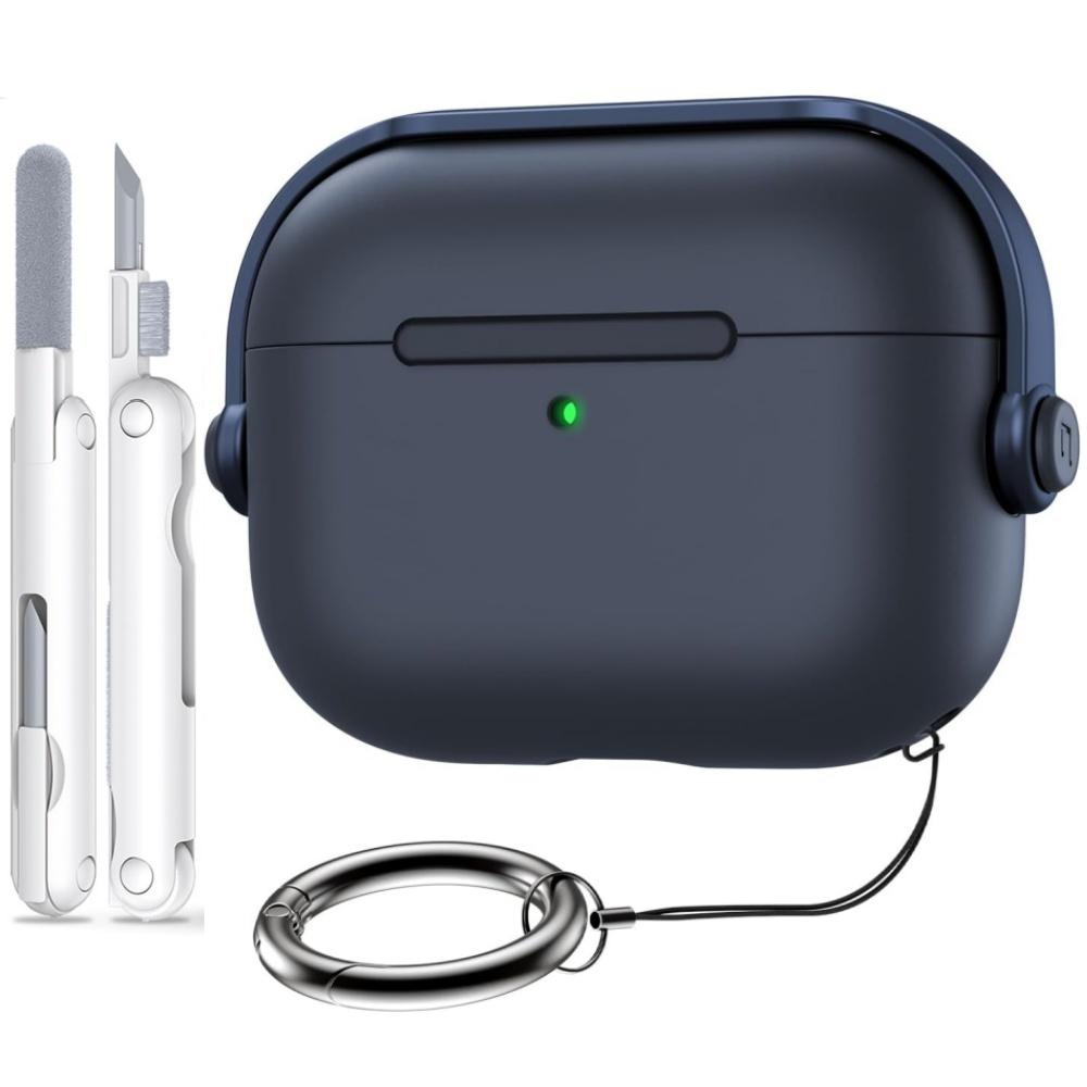 For AirPods Pro 3 Earphone Case with Secure Lock Music Headset Design Full Protective Cover for AirPods Pro 3 with Cleaning Kit