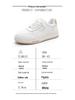 Spring 2023 Women's Flat Heel White Sports Shoes: Versatile, Plus Size (41-43), Celebrity Style