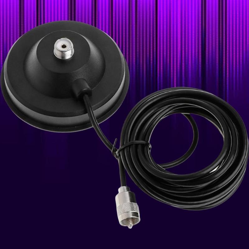 Radio Antennas Magnets Mount PL259 UHF-Male Connection Style with 5M(16.4ft) Coaxial Cable PL259 Plugs