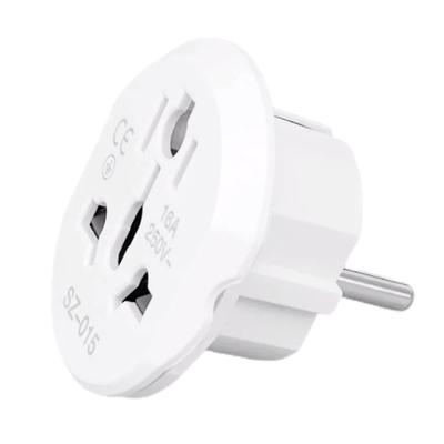 16A univerzálny cestovný adaptér pre eu Euro konvertor Uk Us Au To Eu AC Zásuvka Zásuvka pre cestovnú nabíjačku Konvertor 250V