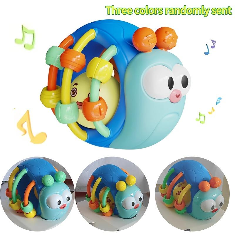 Cute and Interesting Hand-Held Baby Rattle, Puzzle Snail Elephant Rattle Plastic Ball, Plastic Material,Newborn Souvenir Toy BallChristmas Stocking