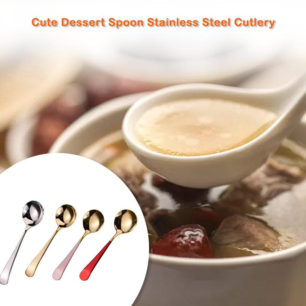 Lžíce Nerez Zaoblená Dlouhá rukojeť Lžičky Rukojeti Opakovaně použitelná Péče Síto Restaurace Kuchyňské nářadí Polévková kaše