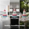 Macaron Stand Stackable 10-Tier Display Clear for Bakeries