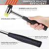 AEE4-Mini Soft Rubber Hammer Hammer Hardware Tool Multifunctional Removable Double End Steel Pipe Handle Installation Hammer
