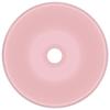 VidaXL Round Luxury Washbasin Countertop Toilet Sink Bathroom Kitchen Cloakroom Home Interior Pink 146999