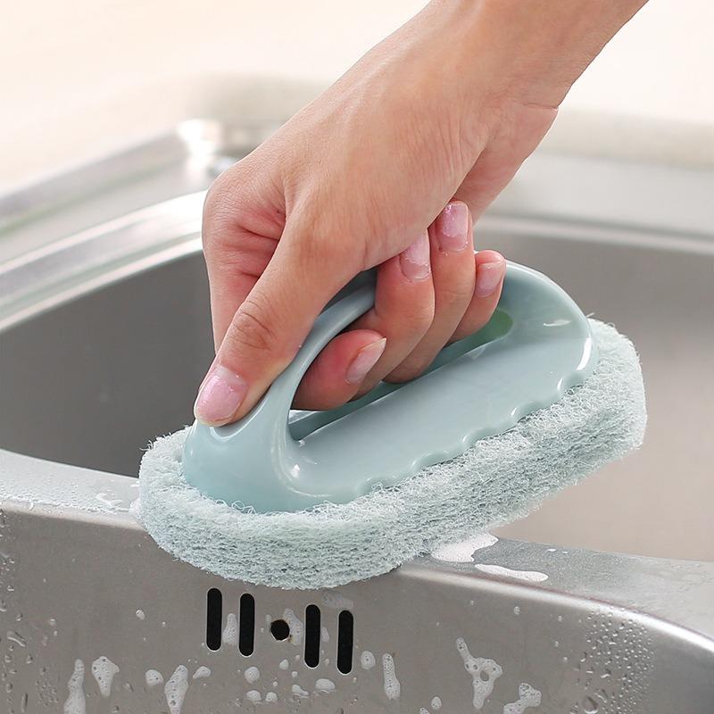 Cleaning and Decontamination Bathtub Brush Tile Brush Kitchen Pot Dishwashing Brush Cleaning Brush Dishwashing Tool Sponge Wipe