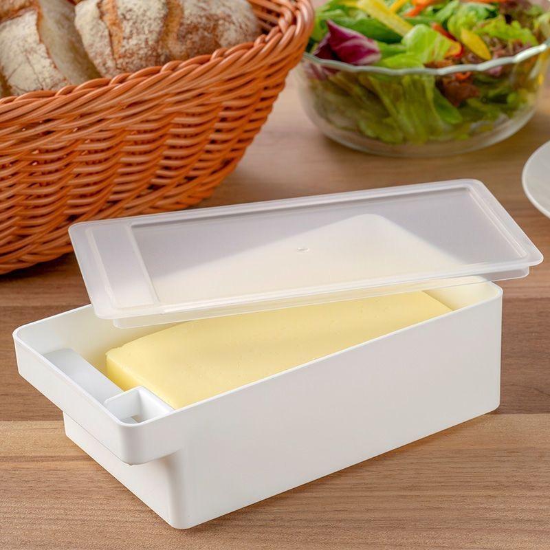 1Pc Butter Dish with Cover Butter Fresh-keeping Box with Cutter Slicer Countertop Butter Box for Home Cheese Storage Box