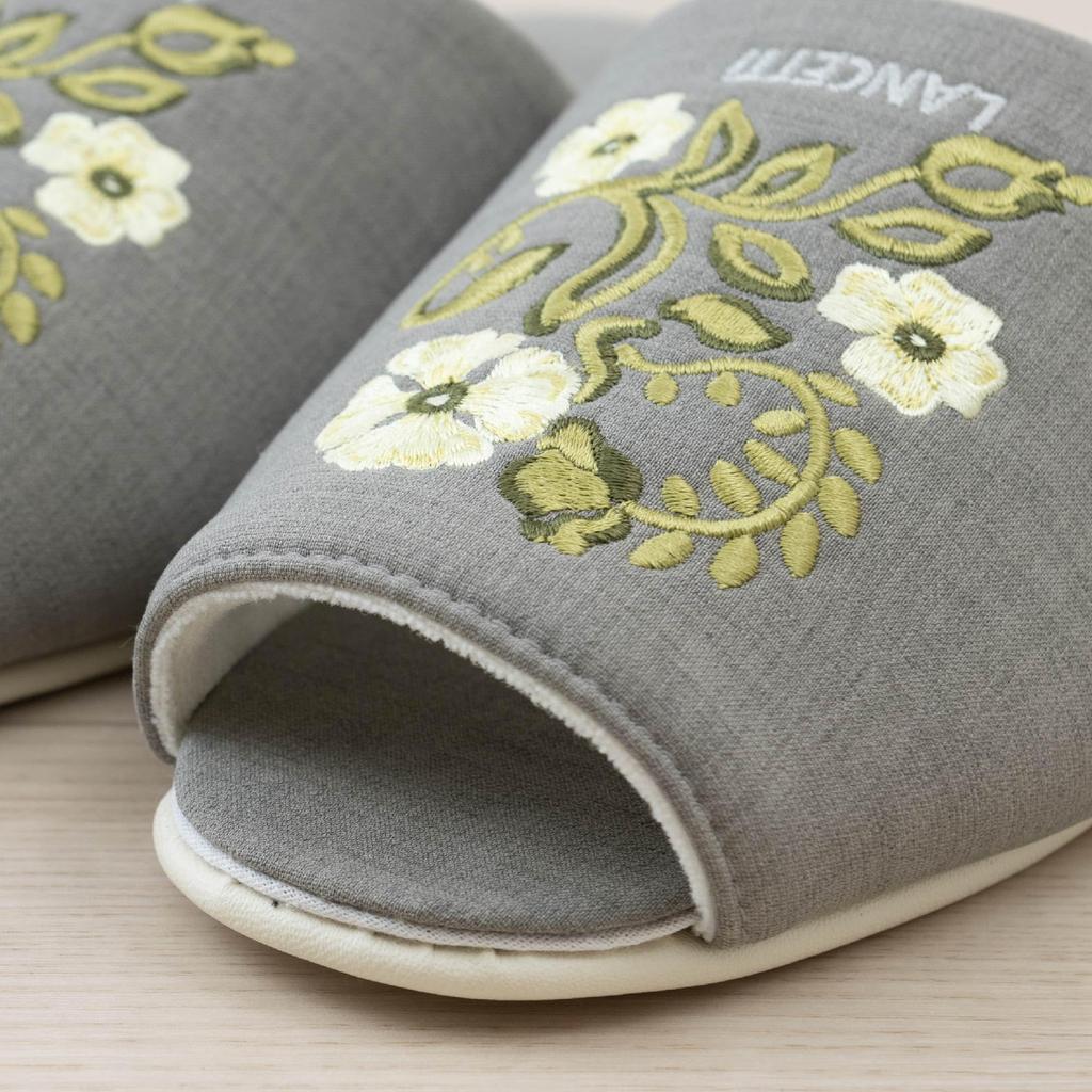 LANCETTI Senko Liguria Size 47170 Slippers, 23.5-25cm, Gray,