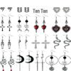 Retro Gothic Halloween Punk Earrings: European & American Style