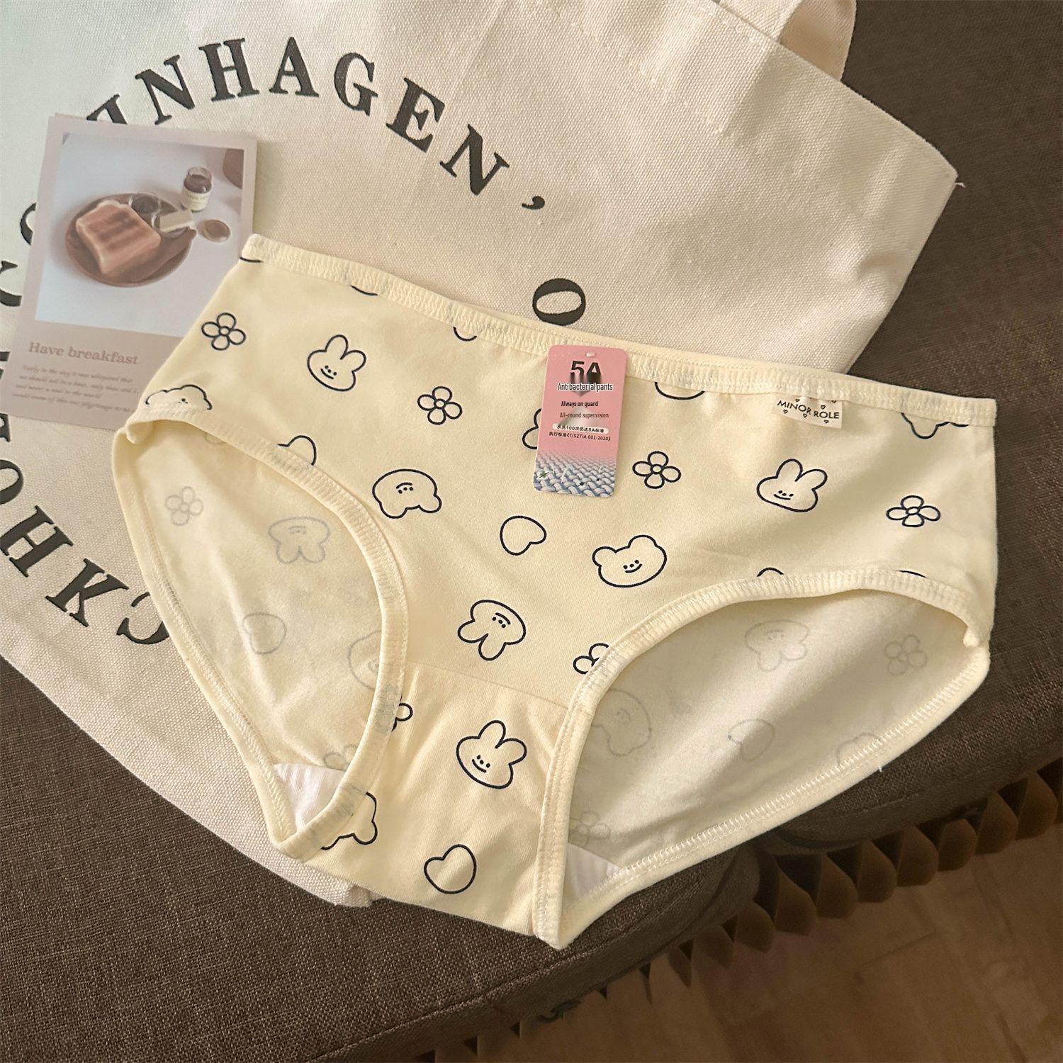 

5A Baby Cotton Girls Cartoon Low Waist Breathable Panties - Comfortable and Versatile. M (Suggested 70-90 jin)
