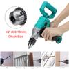 88V Brushless Cordless Electric Drill 13mm 800W Electric Screwdriver 1/2" Auto-locking Chuck Ice Drill Li-ion Battery Power Tool