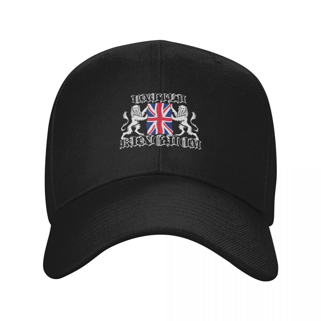 Flag of United Kingdom and Royal coat of arms of United Kingdom, Baseball Cap Golf Fishing cap Beach Outing Women's Men's