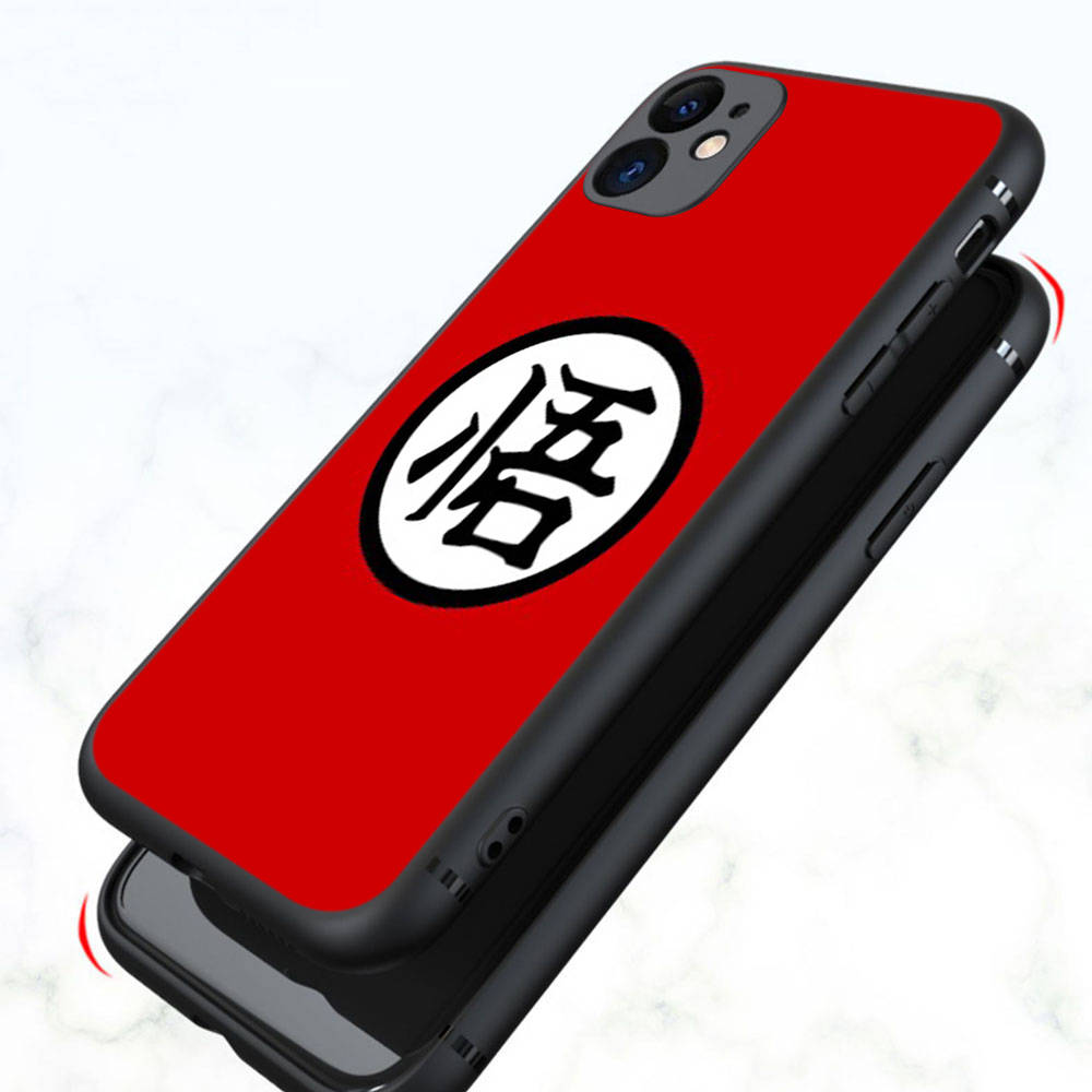 DT41 Pouzdro Dragon Ball Super pro iPhone 16 15 Plus 14 13 12 11 Pro 8 7 6S 6 SE 5S X XR XS Max Realme C30 C33 C31 9I Huawei P30 Černý měkký kryt