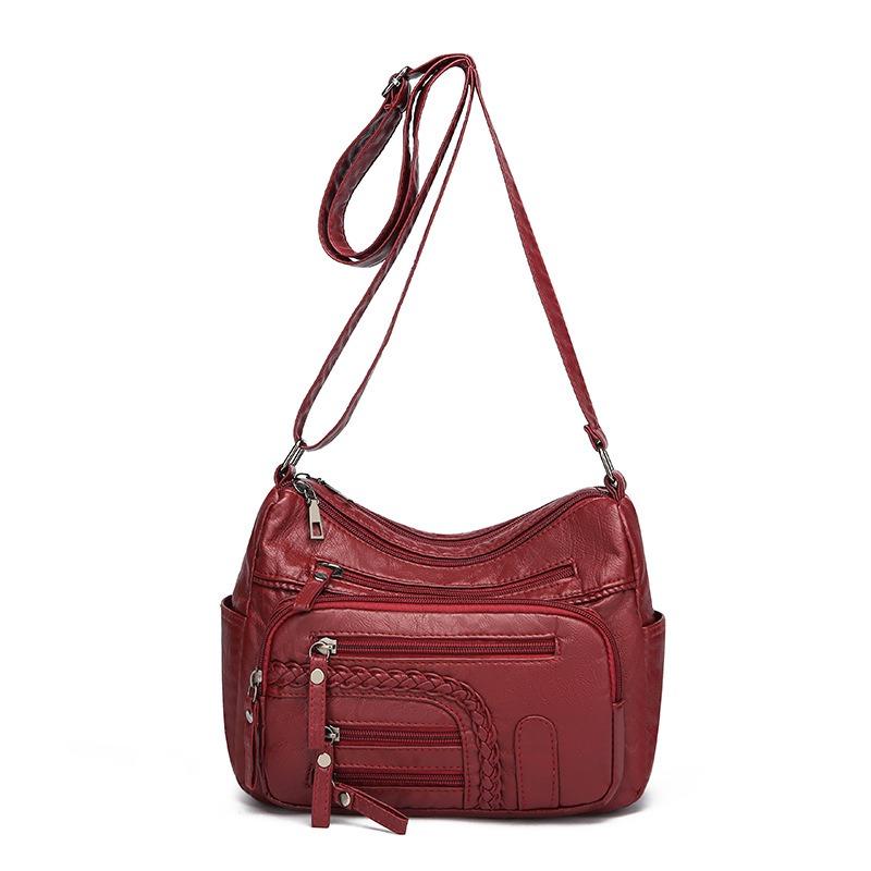 Knitted Multi Compartment Large Capacity Shoulder Bag
