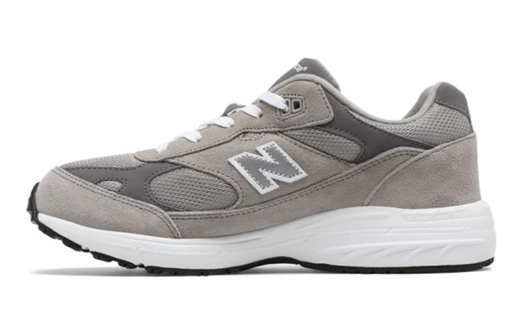 

New Balance NB 993 Cushioning, Wear Resistant Low top Kids Lifestyle Shoes Gray White Teenagers GC993GW 40
