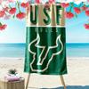 South Florida Bulls Print Beach Towel, Large Soft Quick Dry Towel for Beach Camping Swimming