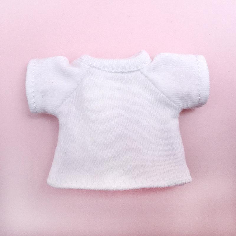 1 Pieces New ob11 bjd Doll Clothes T-shirt Denim shorts for 1/12 bjd obitsu11ob11 molly doll accessories Clothing