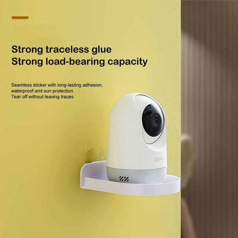 Wall Mount Floating Stand Shelf For Security Camera Mini Speaker Other Small Items In Home Bedroom Bathroom Kitchen Living Room