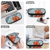 Stationery Pencil Case Large Capacity 300D Polyester Smooth Zipper with Mesh Pocket Removable Divider and Pen Slots for Boys Girls